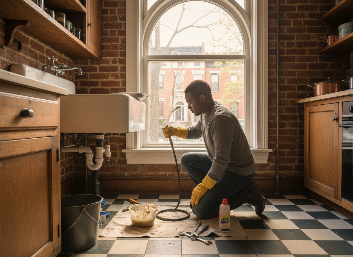 How to Clear Kitchen Drain Clogs in Brooklyn Brownstones